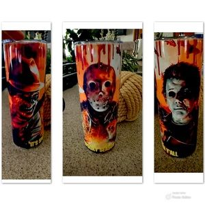 Freddy, Jason & Michael Myers Tumbler Cup 20oz